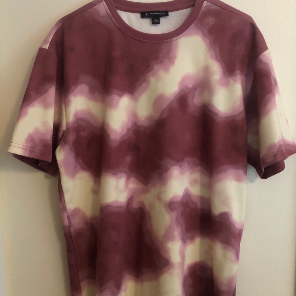 INC International Concepts Brown and Cream Short Sleeve Tees